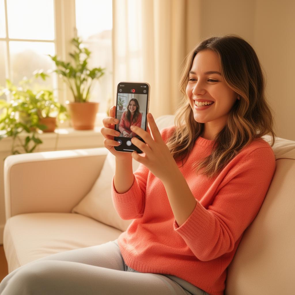 Patient on a virtual visit